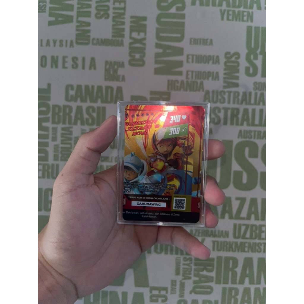 ERROR SR card boboiboy galaxy monsta Boboiboy Blizzard & Nova SR 1pcs asli