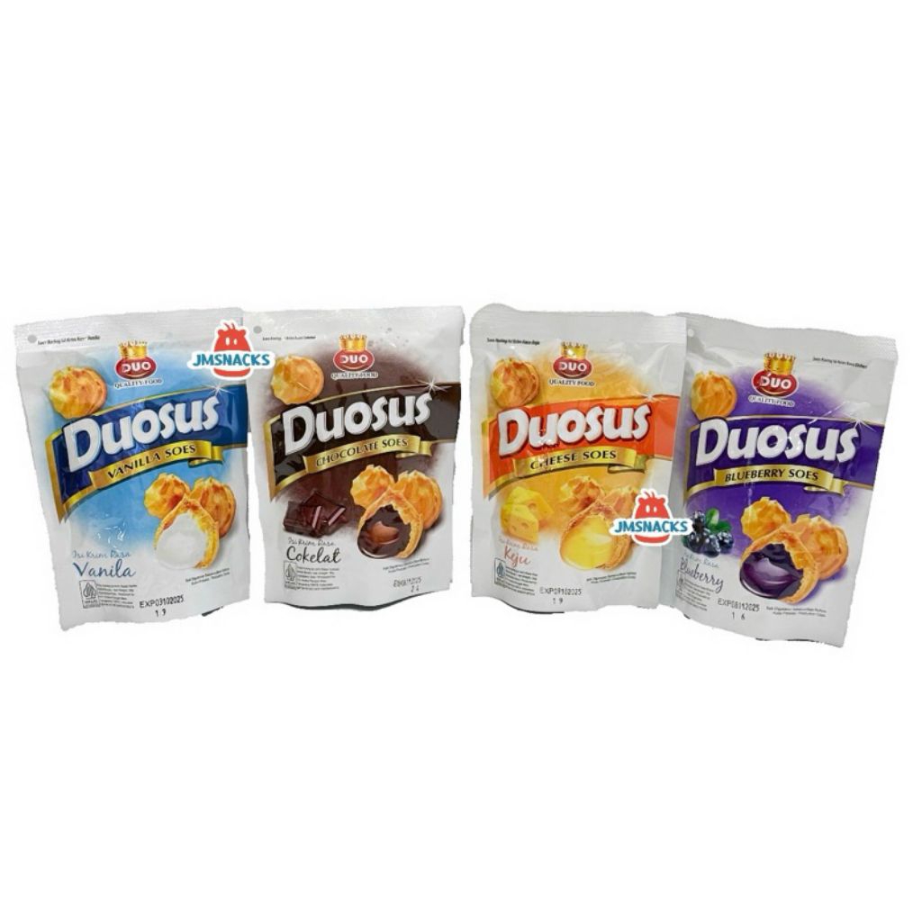 Dapet 5 pcs | Duosus 30 gr isi Cream Rasa Coklat/keju/vanila/blubery