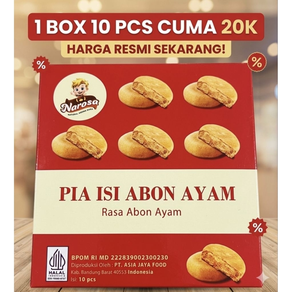 PIA ABON NAROSA 1BOX  10PCS