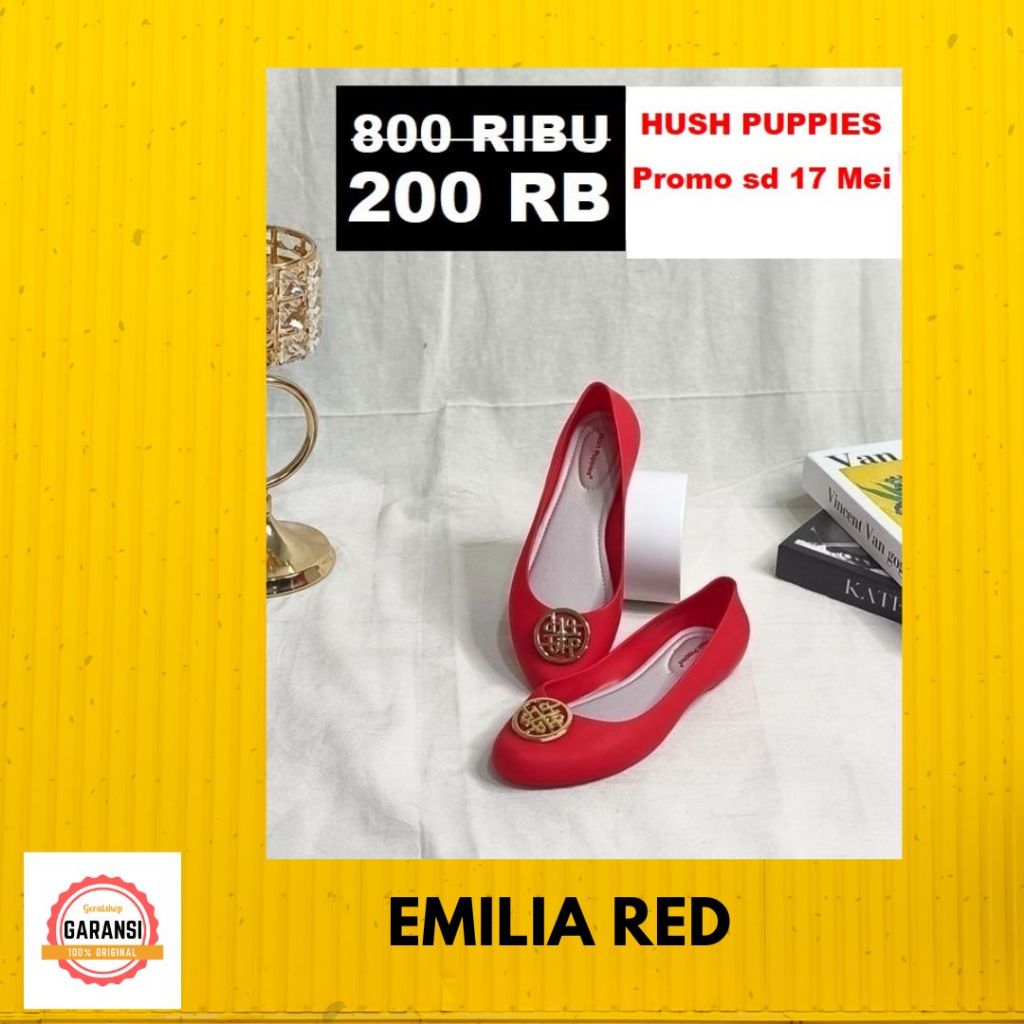 Sepatu flat shoes Hush Puppies Wanita original SALE seri EMILIA hushpuppies READY ORIGINAL STORE BES