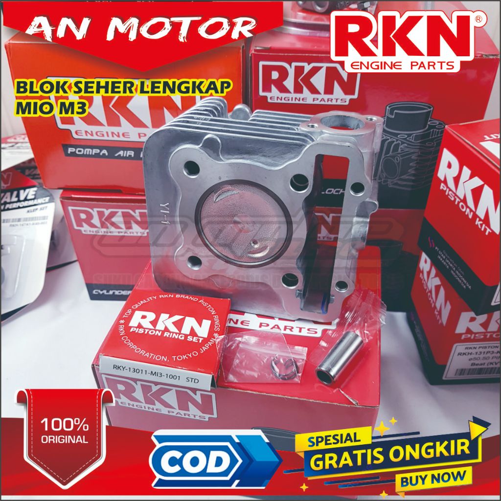 BLOK SEHER KOMPLIT MIO M3 MERK RKN ORIGINAL SIAP PAKAI