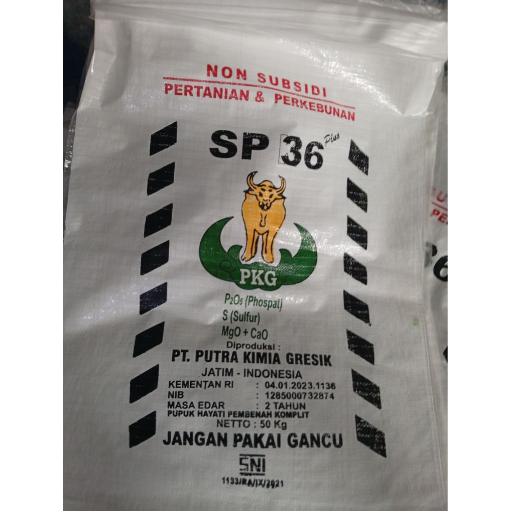 Pupuk Non subsidi Sp 36 50kg Cv putra kimia gresik