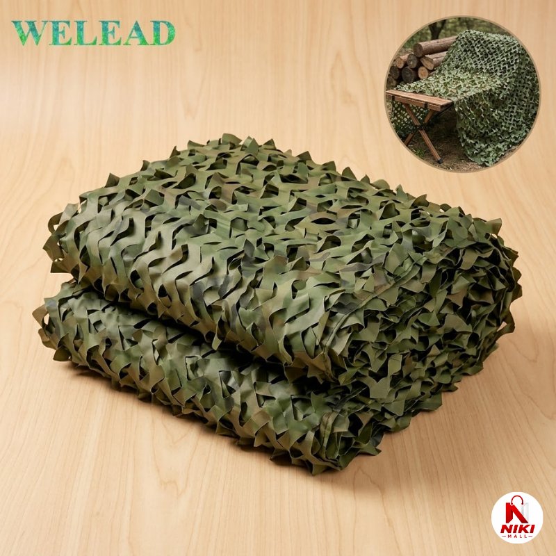 Jaring Kamuflase 3x5 Meter Kain Oxford Samaran Taktis Hunting Camping Outdoor Penutup Mobil Dekorasi