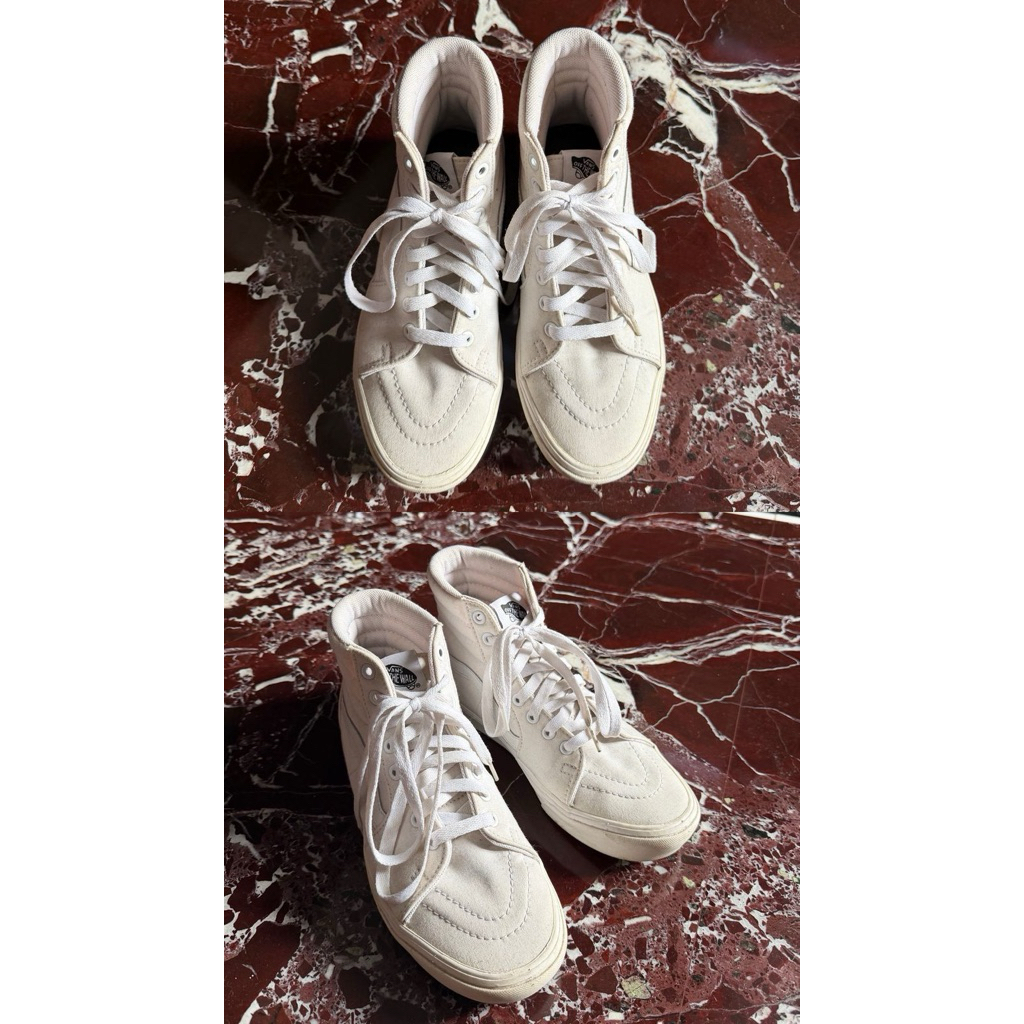 Vans sk8 100% orginal -Hi classic True white prelovedi