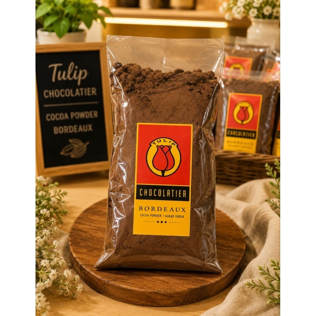Coklat Bubuk Tulip Bordeaux/Coklat bubuk/Coklat bubuk tulip