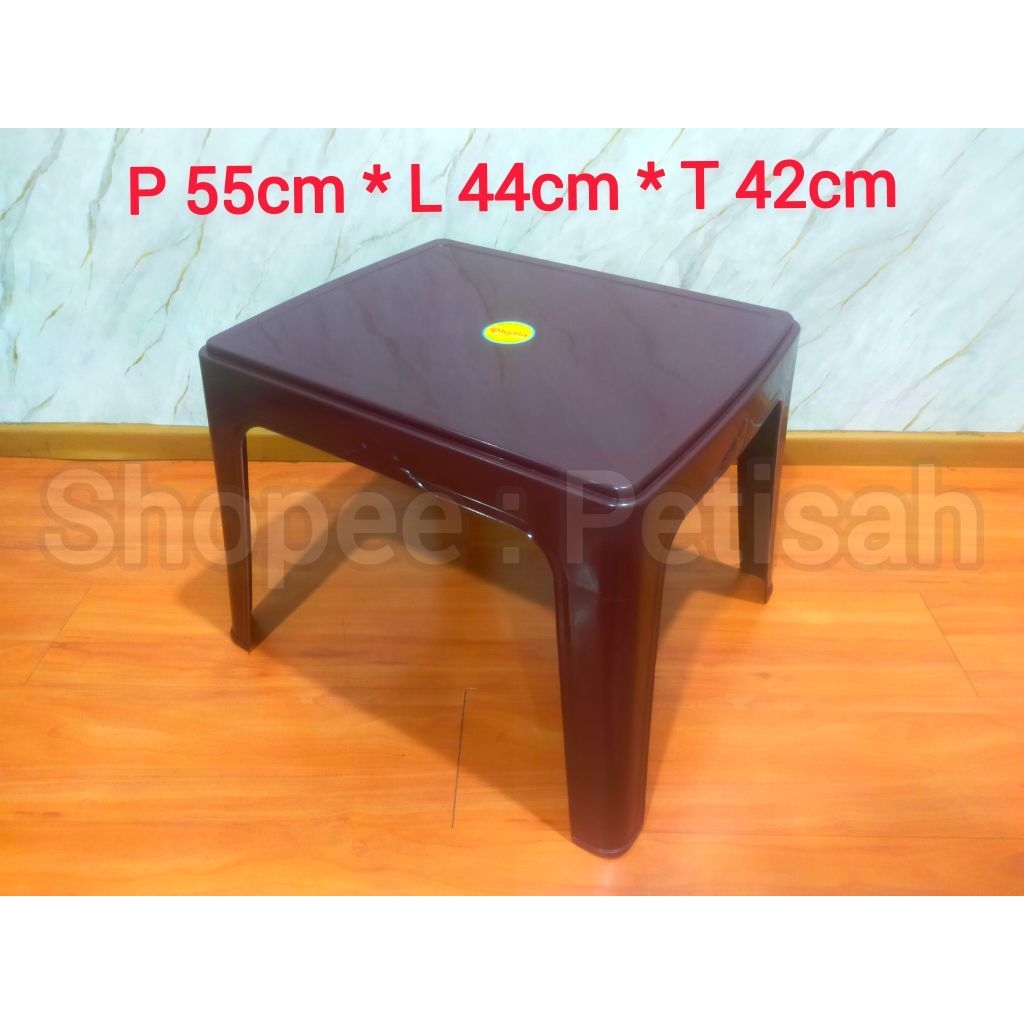 Meja Cafe Plastik Kecil Phylia 881 / Meja Teras / Meja Plastik / Meja Angkringan / Meja Plastik Keci