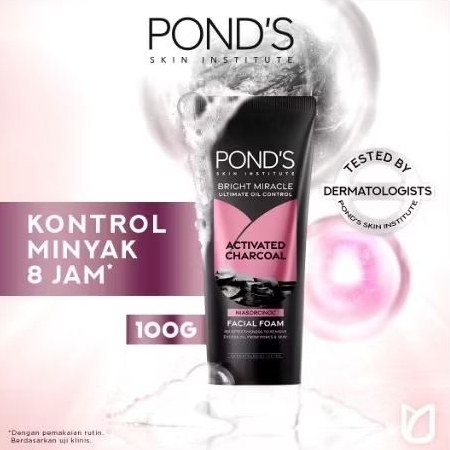 Sabun wajah ponds pure hitam 100g