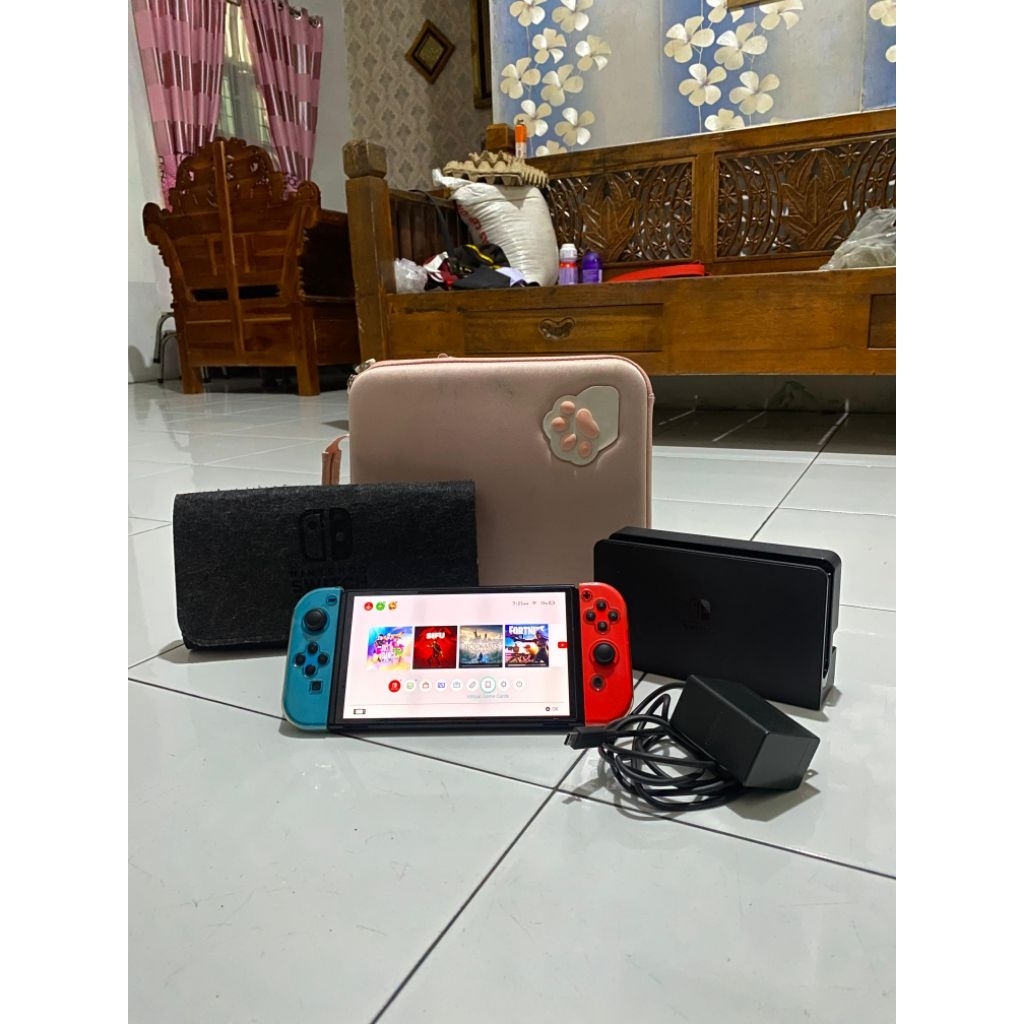 Nintendo switch oled neon ofw