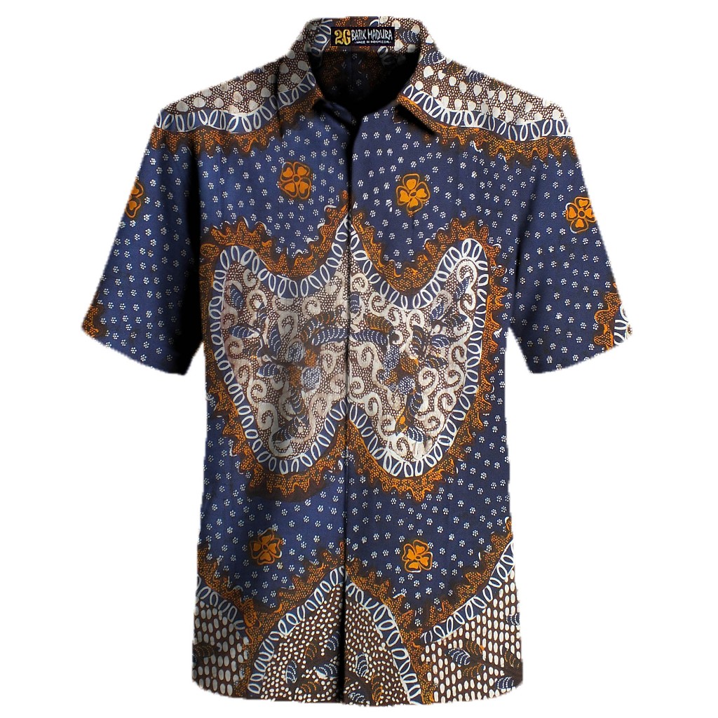 Kemeja Batik Tulis Madura Kemeja Batik Pria Lengan Pendek Hem Batik Pria Lengan Pendek J33