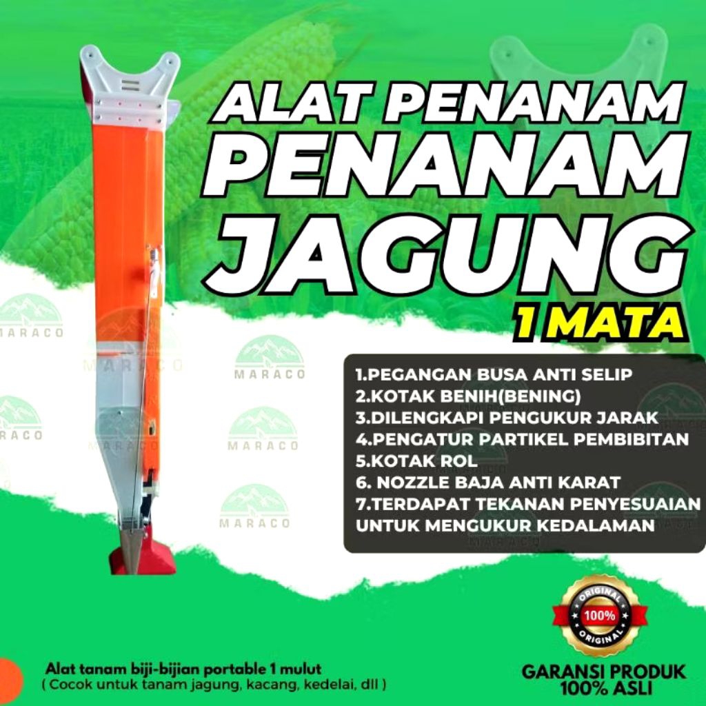 Alat Tanam Jagung dan Biji-Bijian 1 Mulut tanam / Gejik jagung Otomatis