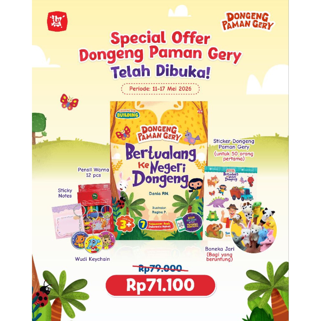 Dongeng Paman Gery - Bertualang Ke Negeri Dongeng - Wahyumedia