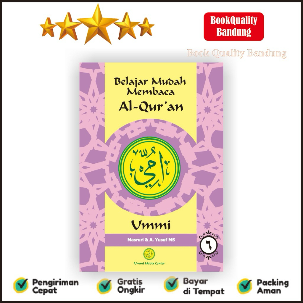 Buku cara cepat Membaca alquran Metode ummi Jilid 6