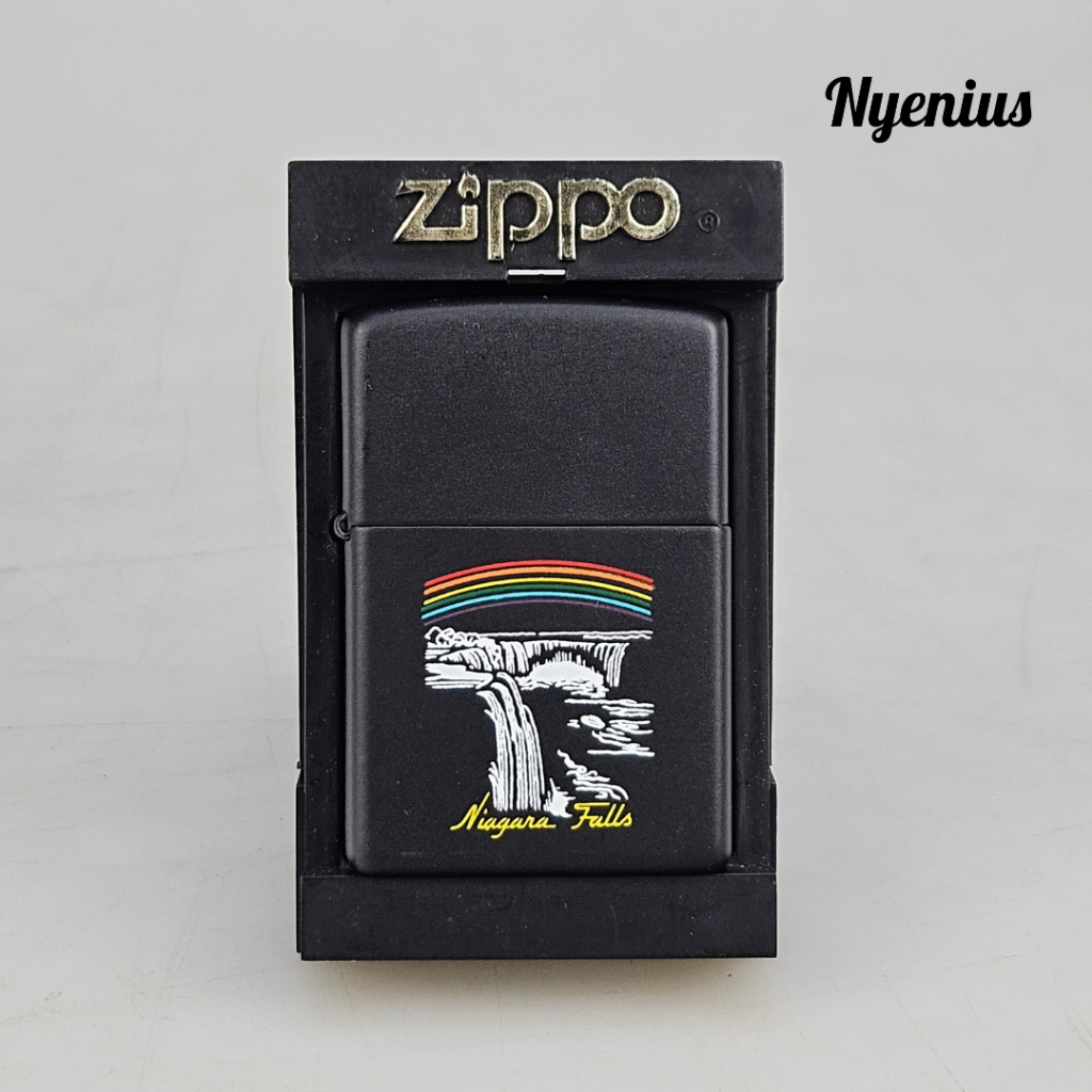 Zippo 318 Niagara Falls Rainbow, Black Matte, 2001