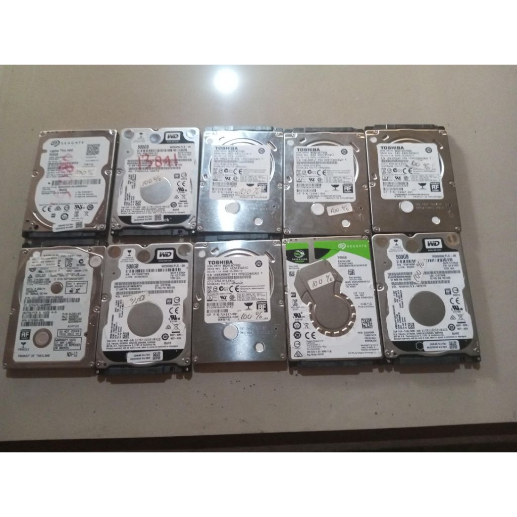 hardisk laptop Seagate,wd, Toshiba 500gb slim