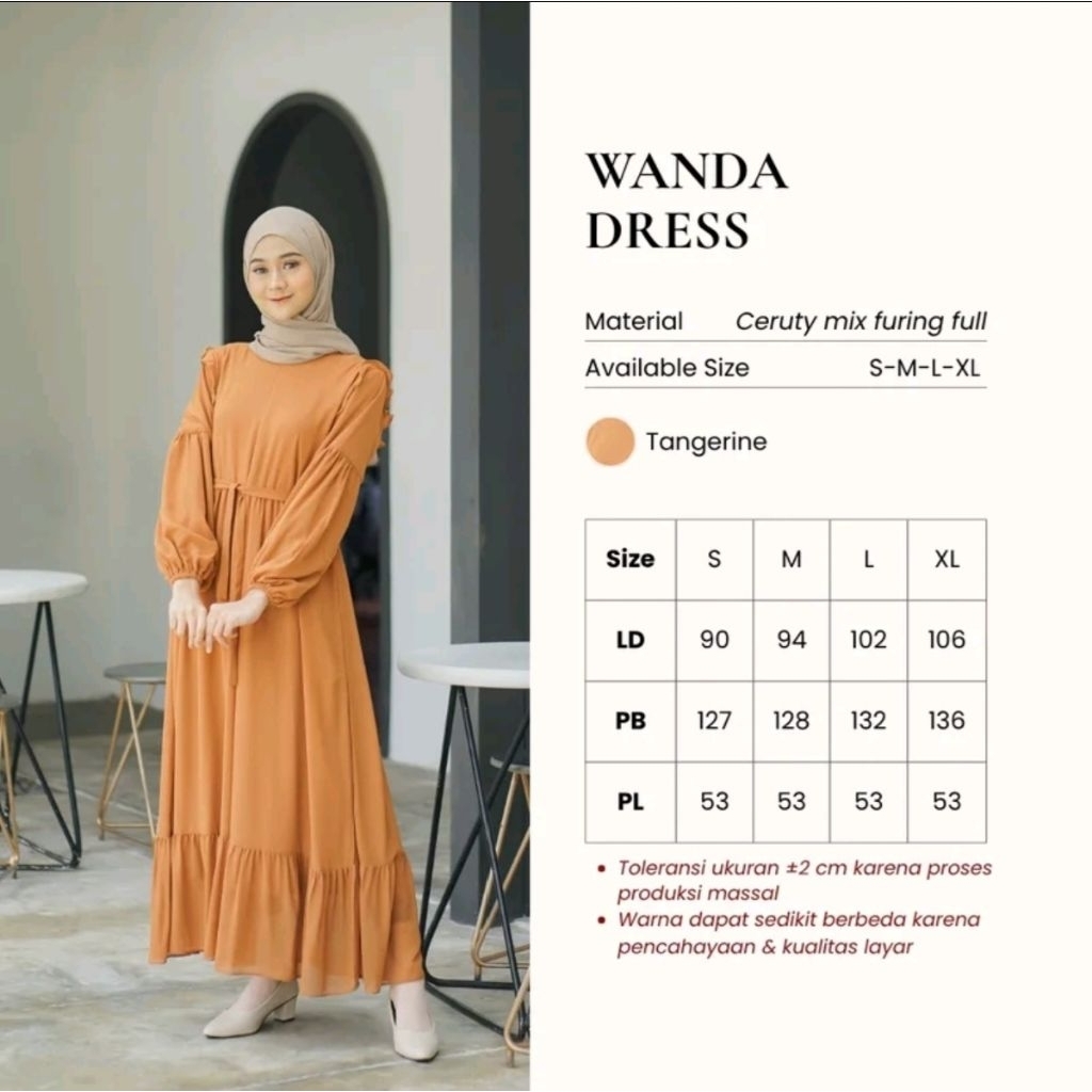 Wanda Dress | New Dress / Gamis Terbaru / Syiraaswardrobe gamis