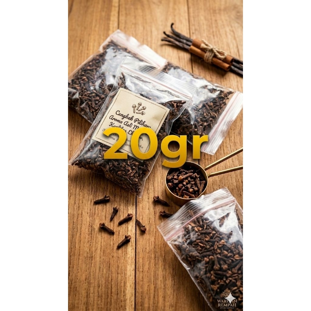 Cengkeh Super Grade A20gr | 50gr | 100grCek di Shopee: [Reog Grosir Cengkeh]