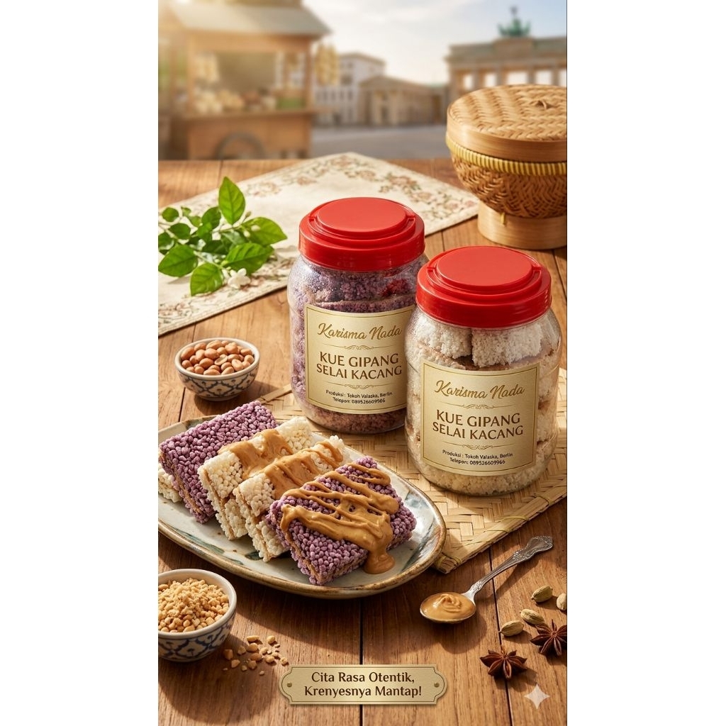 KUE GIPANG KACANG TOPLES KHAS BANTEN
