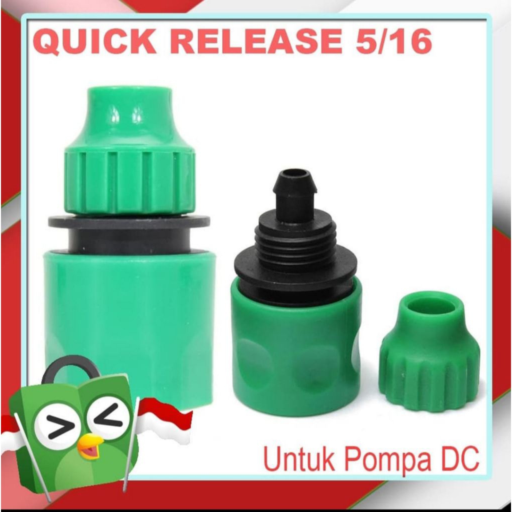 Konektor Sambungan Quick Release Untuk Selang 5/16 - POMPA DC