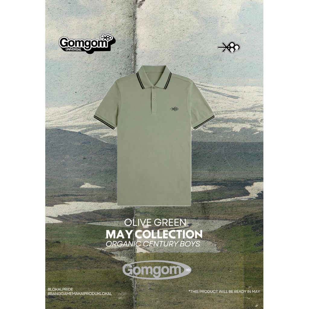 Gomgom Universal | Kaos Polos Shirt Olive Green