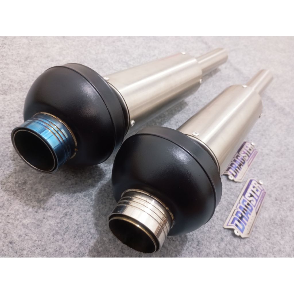 Knalpot kondoman + dop moncong KOU out 45mm sarfull sarteng sarbor