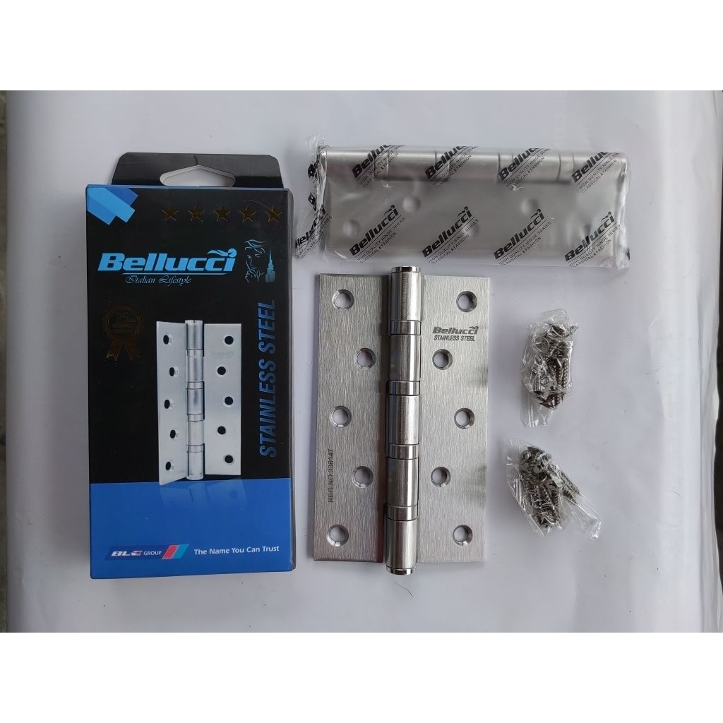Engsel Pintu Stainless 5" Bellucci / Engsel Pintu Kayu Bellucci Stainless