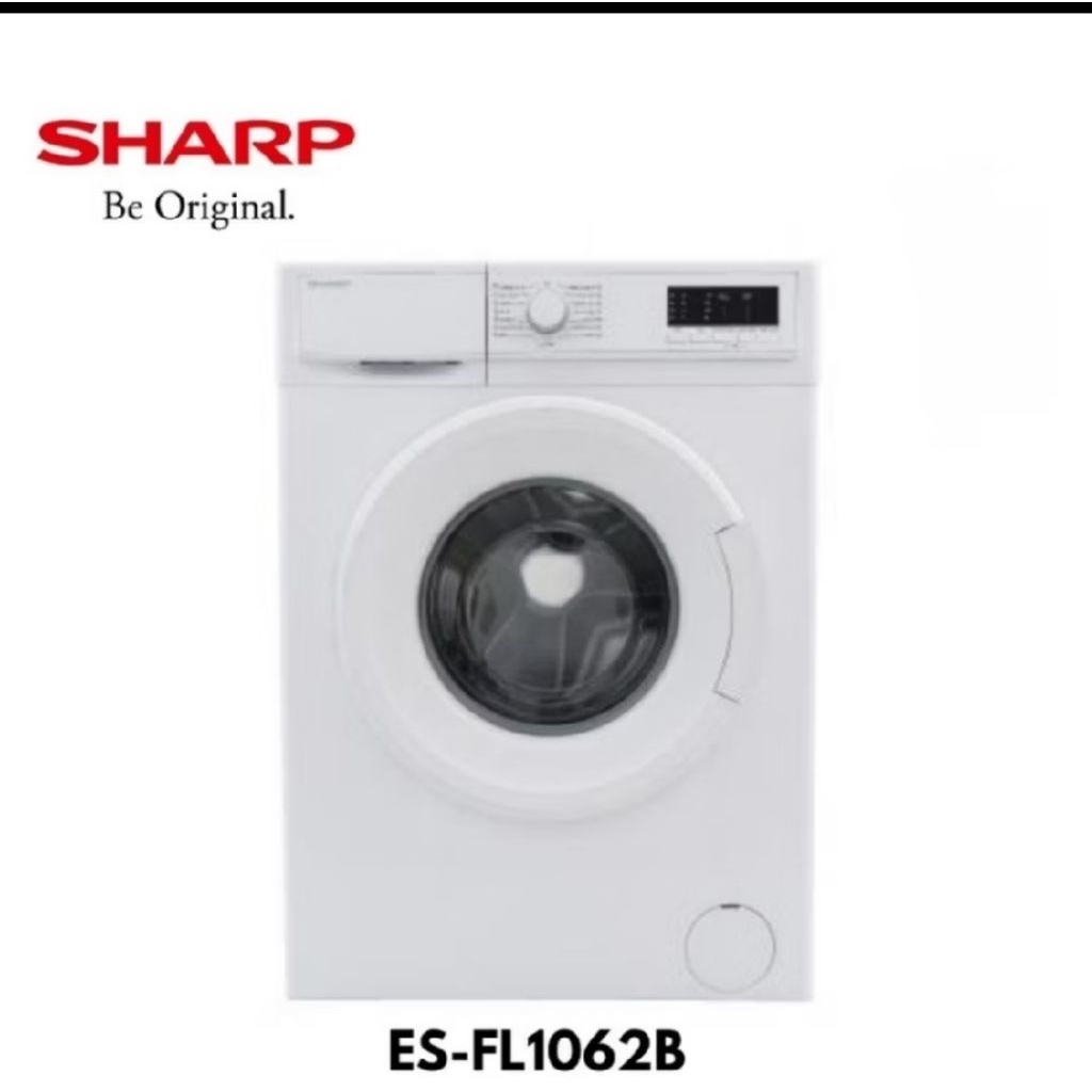 Mesin Cuci Front Loading SHARP ESFL 1062 B Quick Wash Low Watt 6 KG