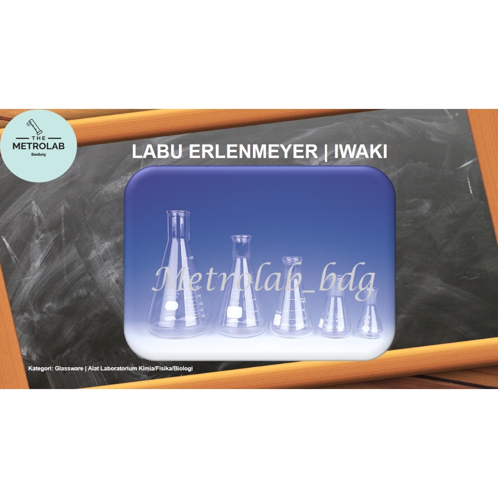 Labu Erlenmeyer 5000 ml, Iwaki | Erlenmeyer Flask