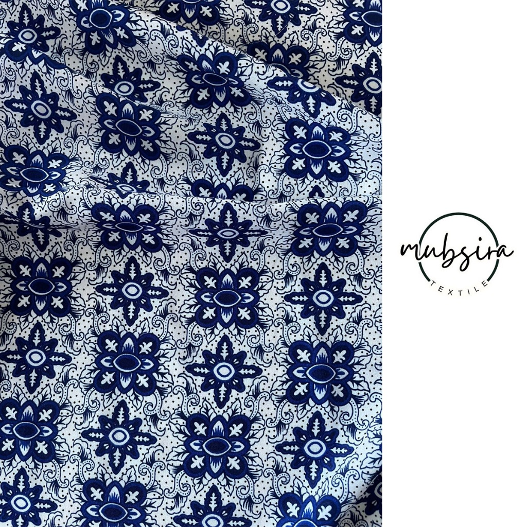 Bahan Kain Meteran Batik Premium Baju Seragam Sekolah Madrasah Diniyah