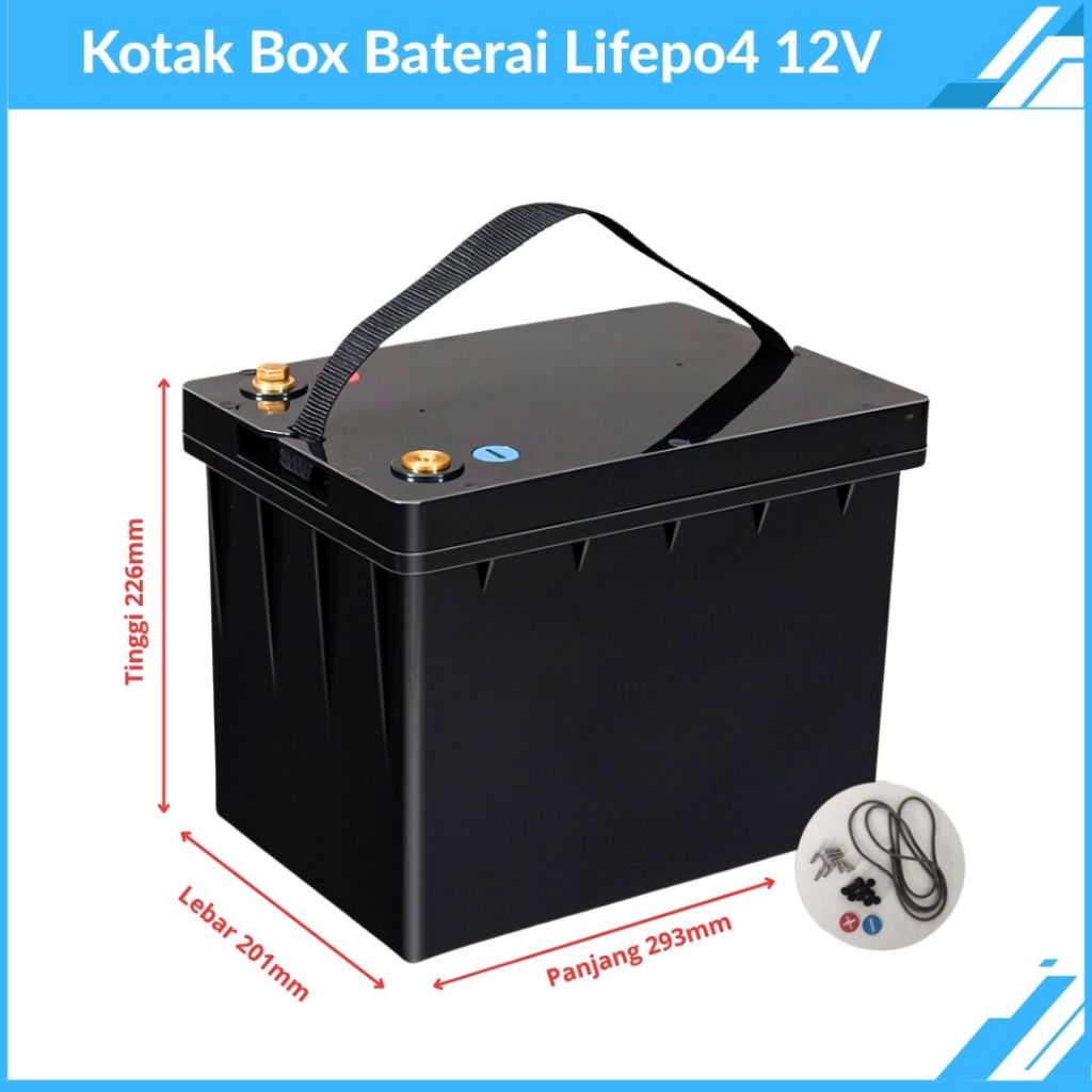 Box Baterai12V 90Ah 100Ah Kotak Aki 12V 120Ah Lithium Lifepo4 Kotak Casing Baterai 24V 200Ah 240Ah