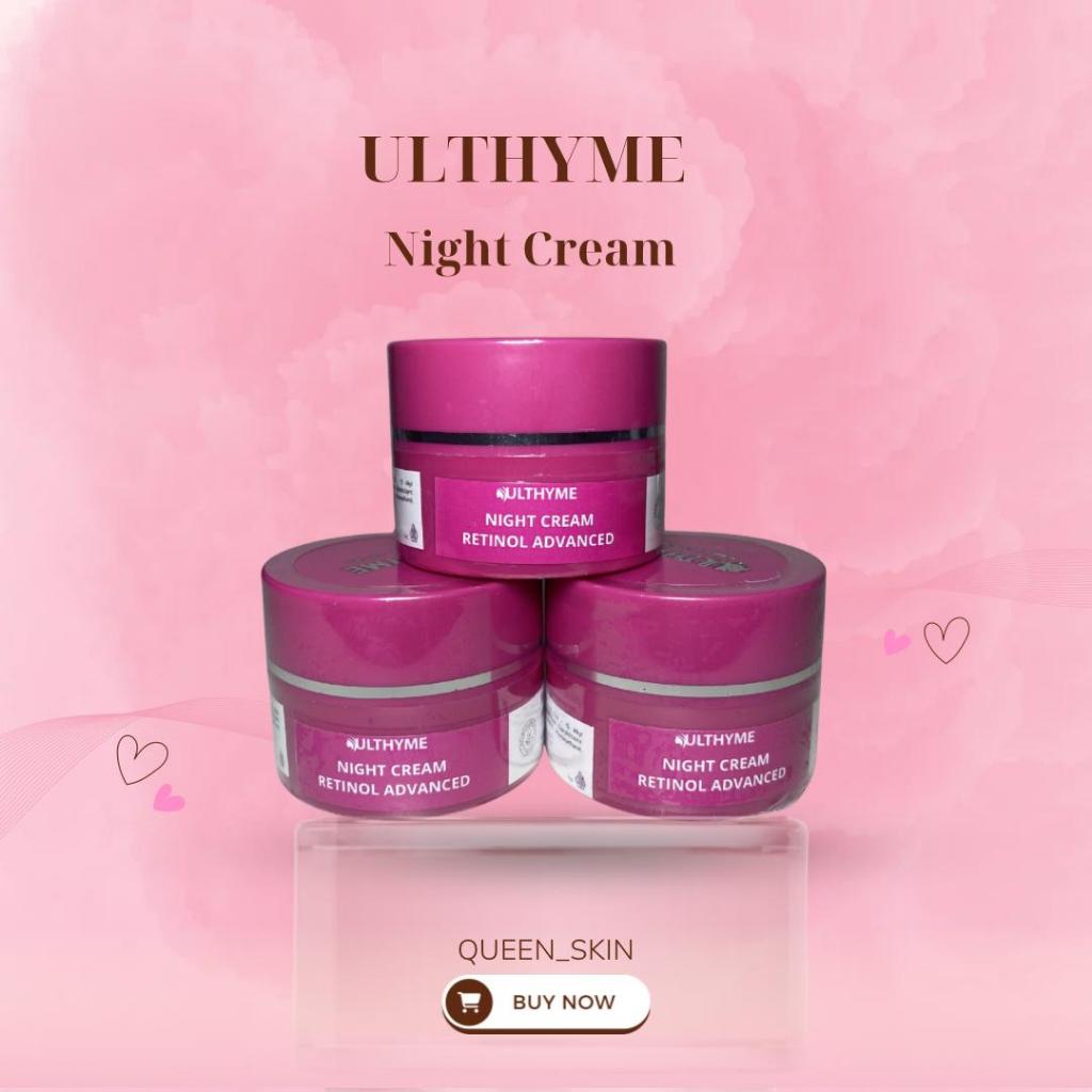 Ulthyme Night Cream RETINOL PLUS Cream Malam Flek Retinol Advanced Ulthyme Skincare