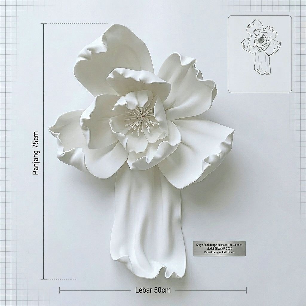 Bunga Backdrop Wedding / Giant Flower Dekorasi Wedding