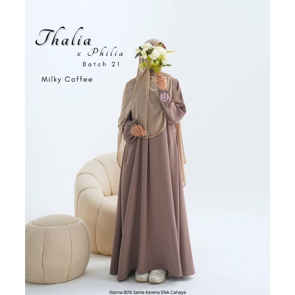 Gamis Thalia x Philia Pelangi Hijab