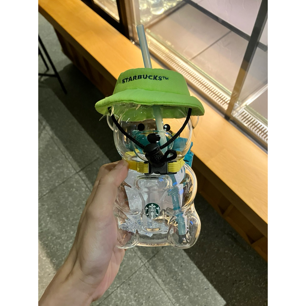 starbucks bearista cup / starbucks viral cup / starbucks bear glass