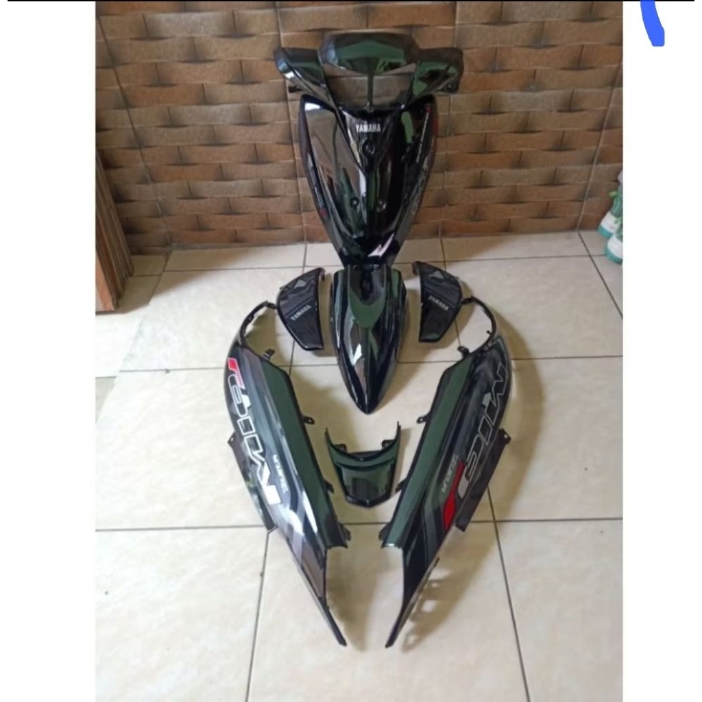 cover body bodi full set halus mio j hitam 2012 2013 2014