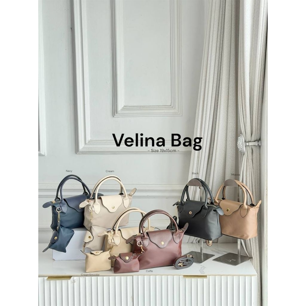 Velina Bag Tas Wanita Elegan | Handbag Mini Premium + Pouch Lucu