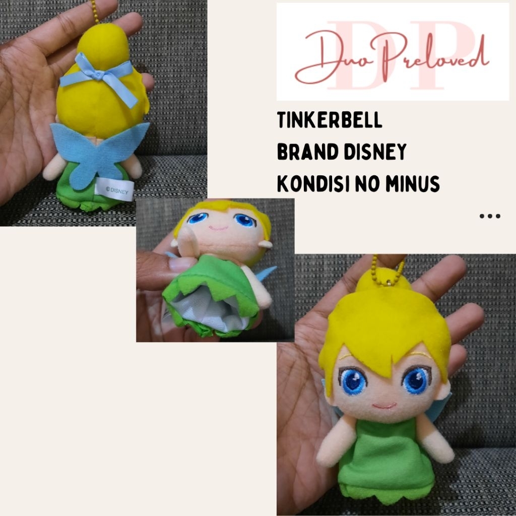 Tinkerbell keychain plushy original
