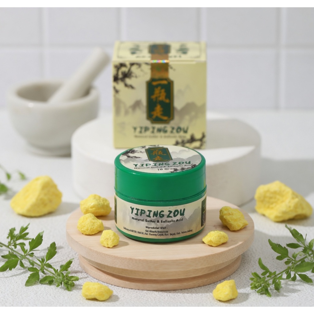 Cream Yiping Zou | Cream Belerang Cina | Natural Sulfur Salicylic Acid