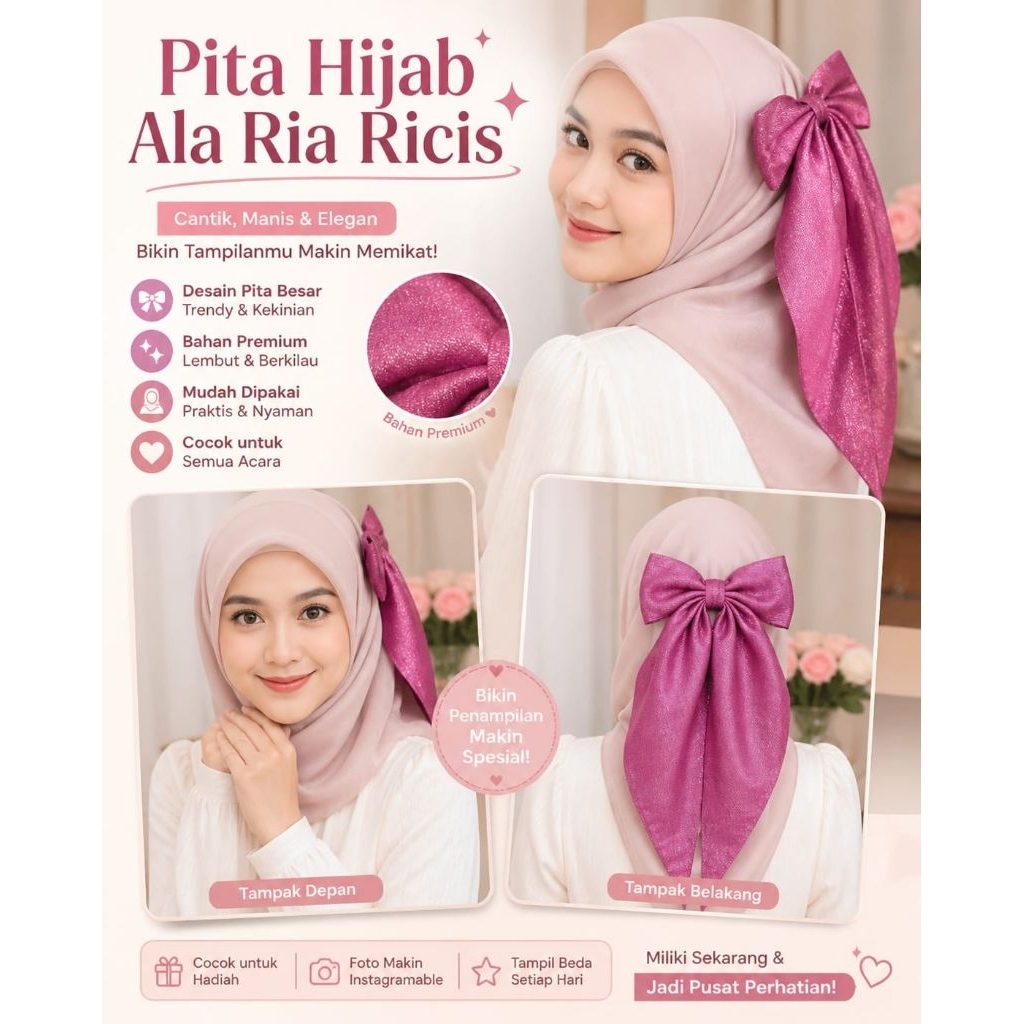 pita hijab ala ria ricis