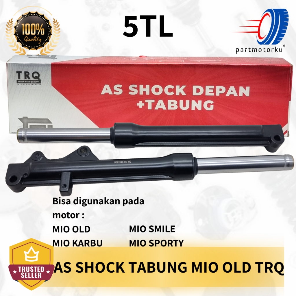 AS SHOCK DEPAN PLUS TABUNG PIPA SHOCK SHOK SKOK TABUNG SHOCKBREAKER DEPAN KOMPLIT MIO OLD KARBU / MI