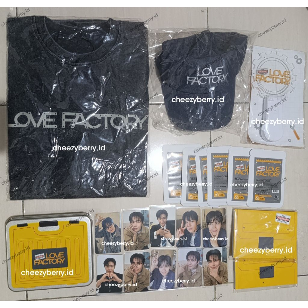 Merch Fan Meeting Love Factory Kim Seonho Official | Baseball Cap Topi Lightstick Photocard T-Shirt 