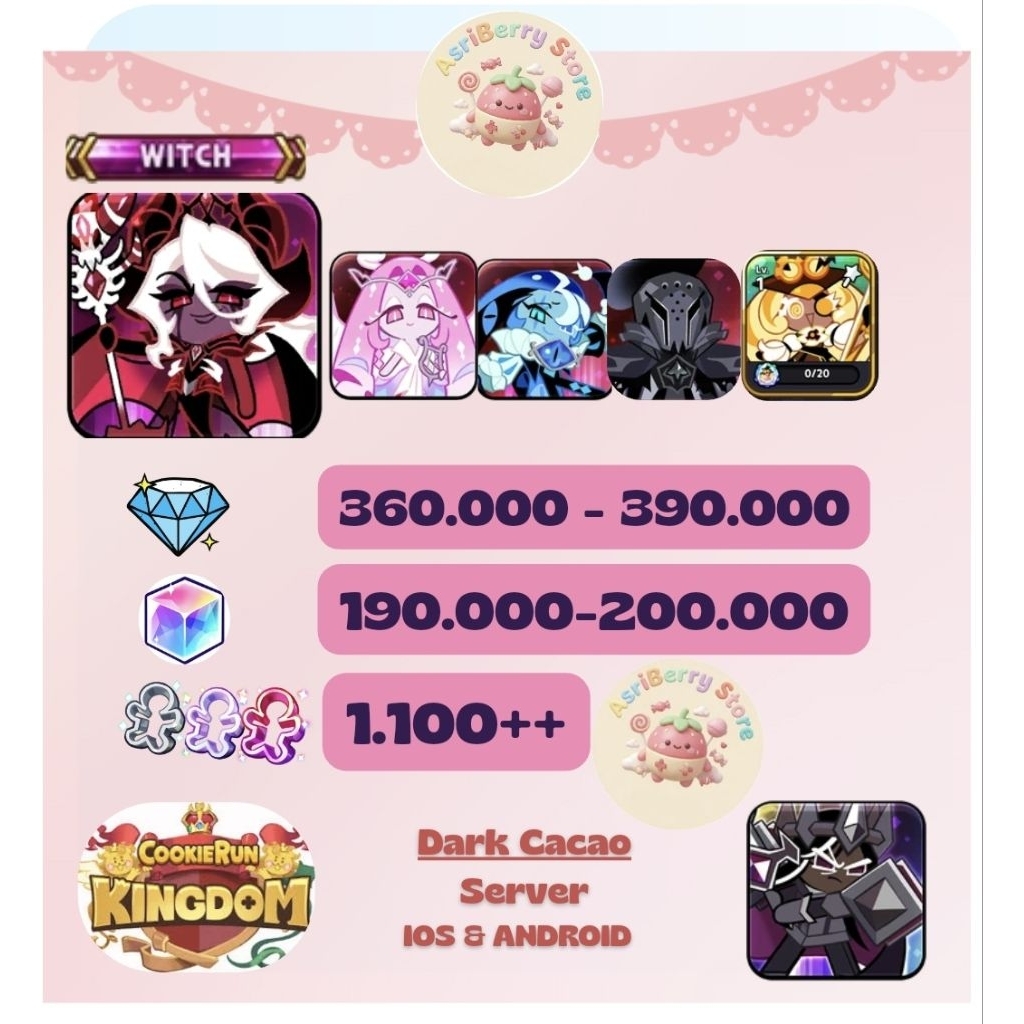 COOKIE RUN KINGDOM - DARK ENCHANTREES COOKIE GACHA