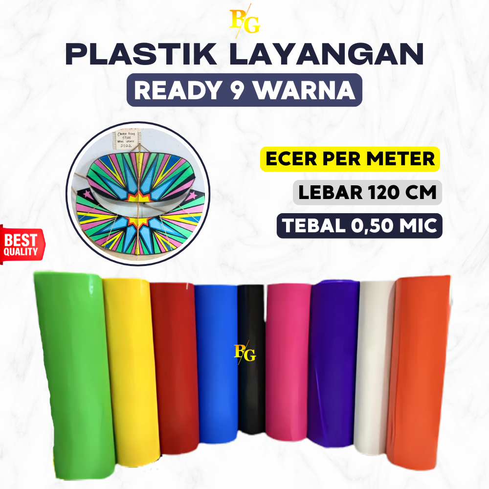 Plastik Layangan Lebar 120 cm x 100 cm tidak transparant