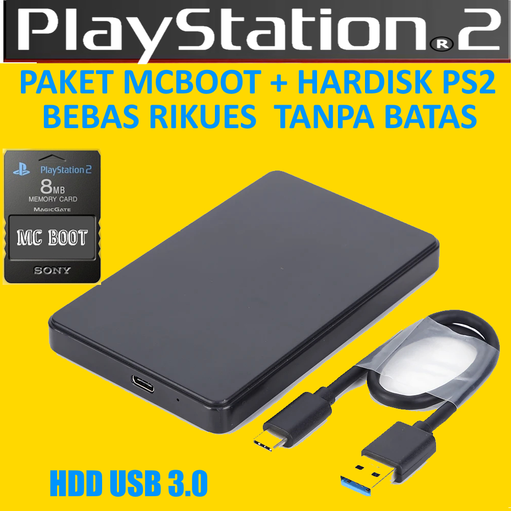 Paket mc boot game ps2 hardisk - (untuk semua tipe ps2)