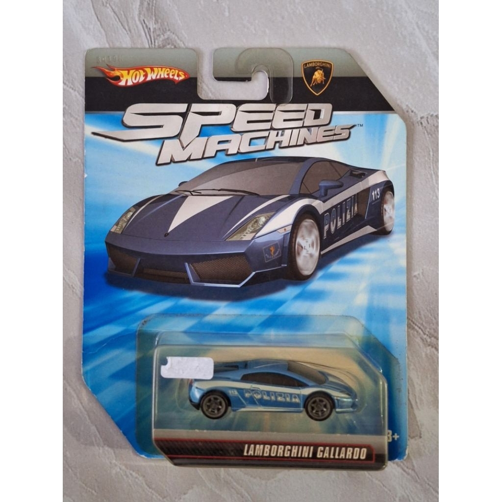 Hot Wheels Speed Machines Lamborghini Gallardo Biru