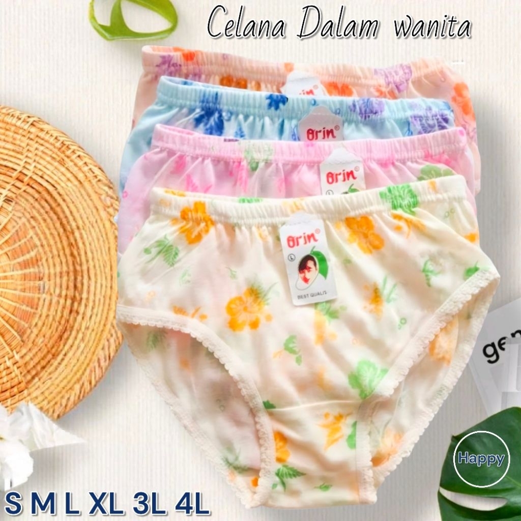 12 PCS Celana dalam Wanita ORIN CD wanita ORIN S-4L