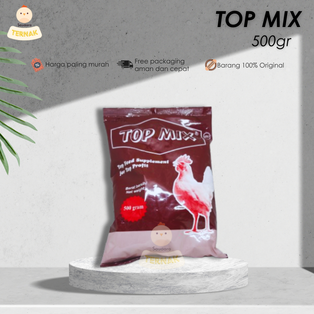 Top Mix 500 gram Suplemen Ayam Petelur Pedaging Medion