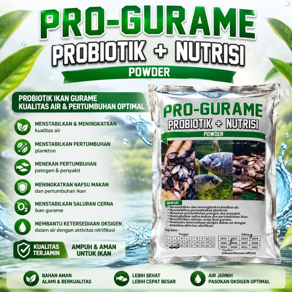 Probiotik Ikan Gurame Pro-Gurame isi 100 grm/saset