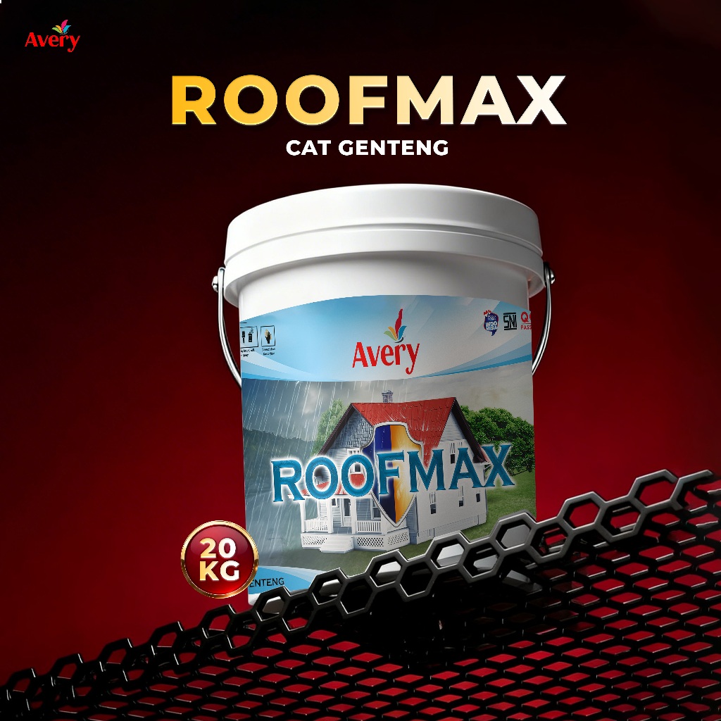 AVERY Cat Genteng Roofmax 20Kg – Cat Atap Genteng Rumah Tahan Hujan, Panas dan Cuaca Ekstrem