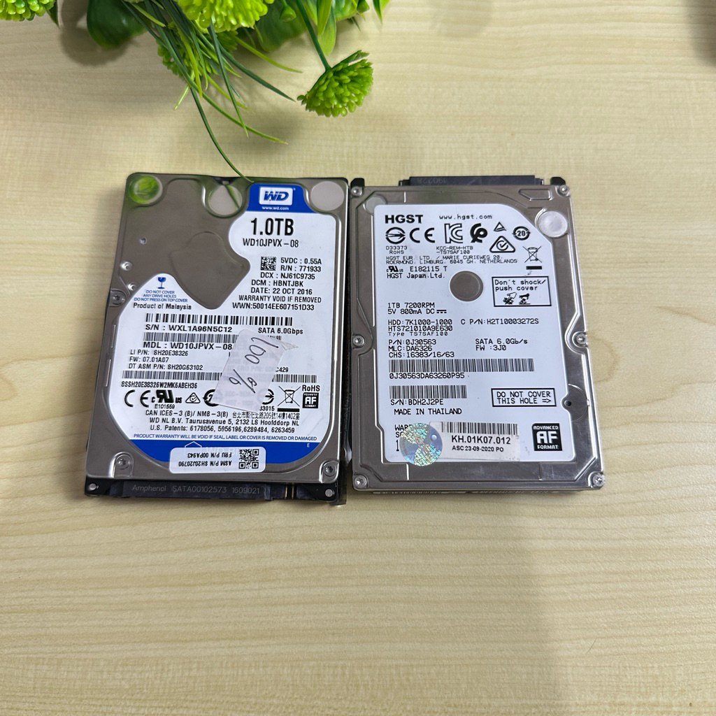 HDD Laptop 1TB FAT Original 100% || HGST