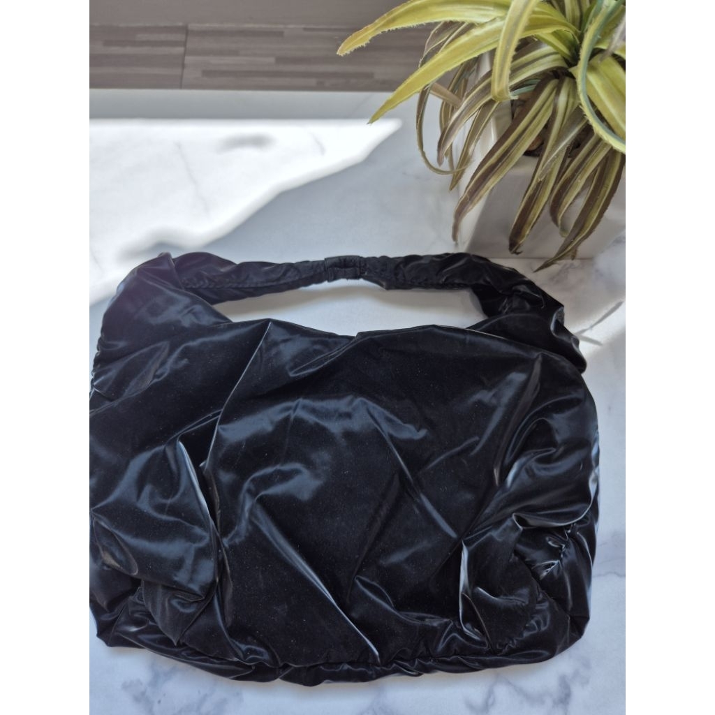 Adidas original mini satin shoulder bag in back.